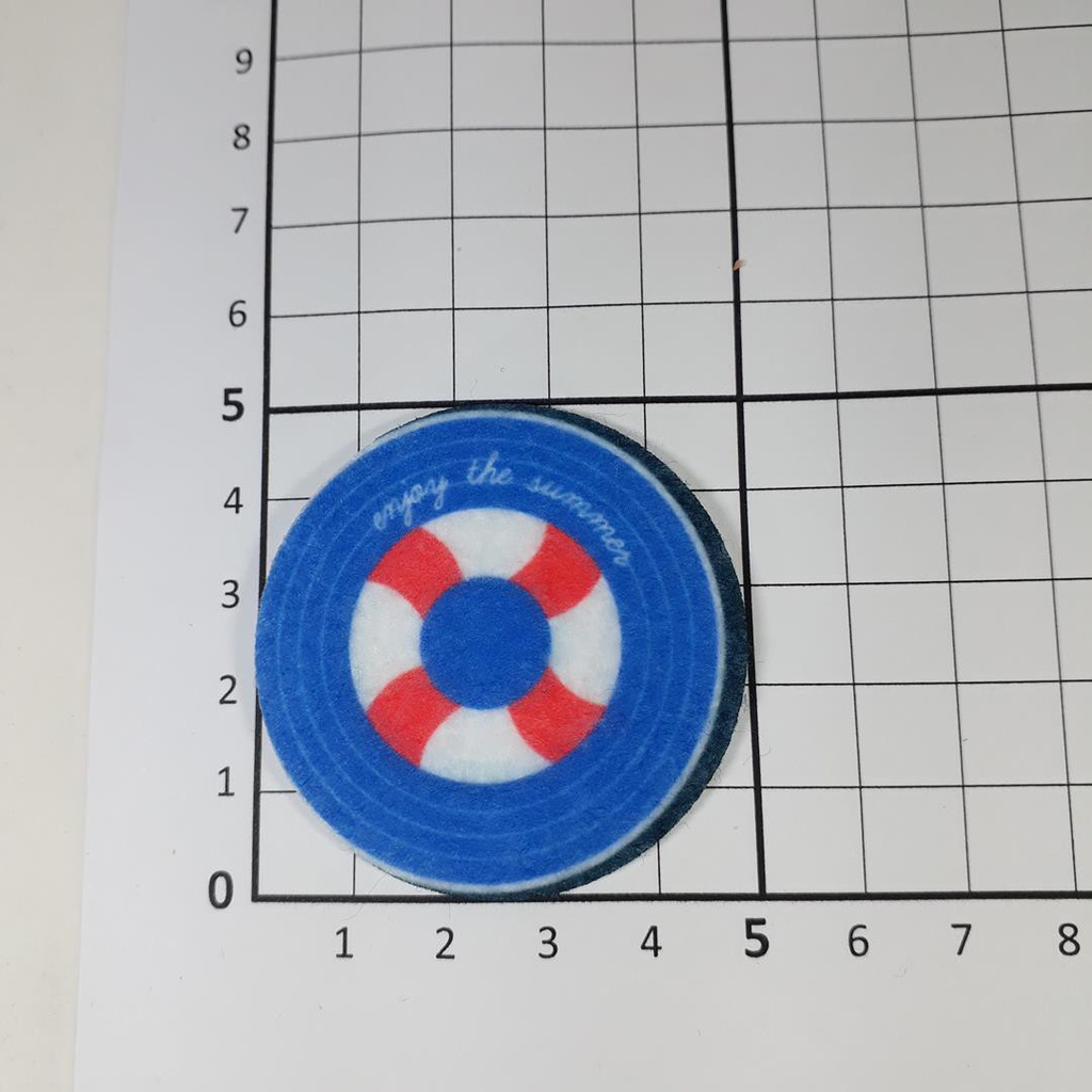 Aplique Termocolante Boia Feltro estampado 5x5cm 	6604 001 58Q1