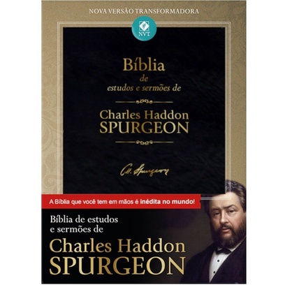 Bíblia De Estudo Charles H. Spurgeon Nvt | Letra Grande em Oferta na Shopee