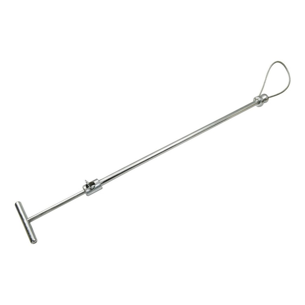 Laço Para Suíno Com Cabo De Aço Niquelado 60cm.  (com Trava)