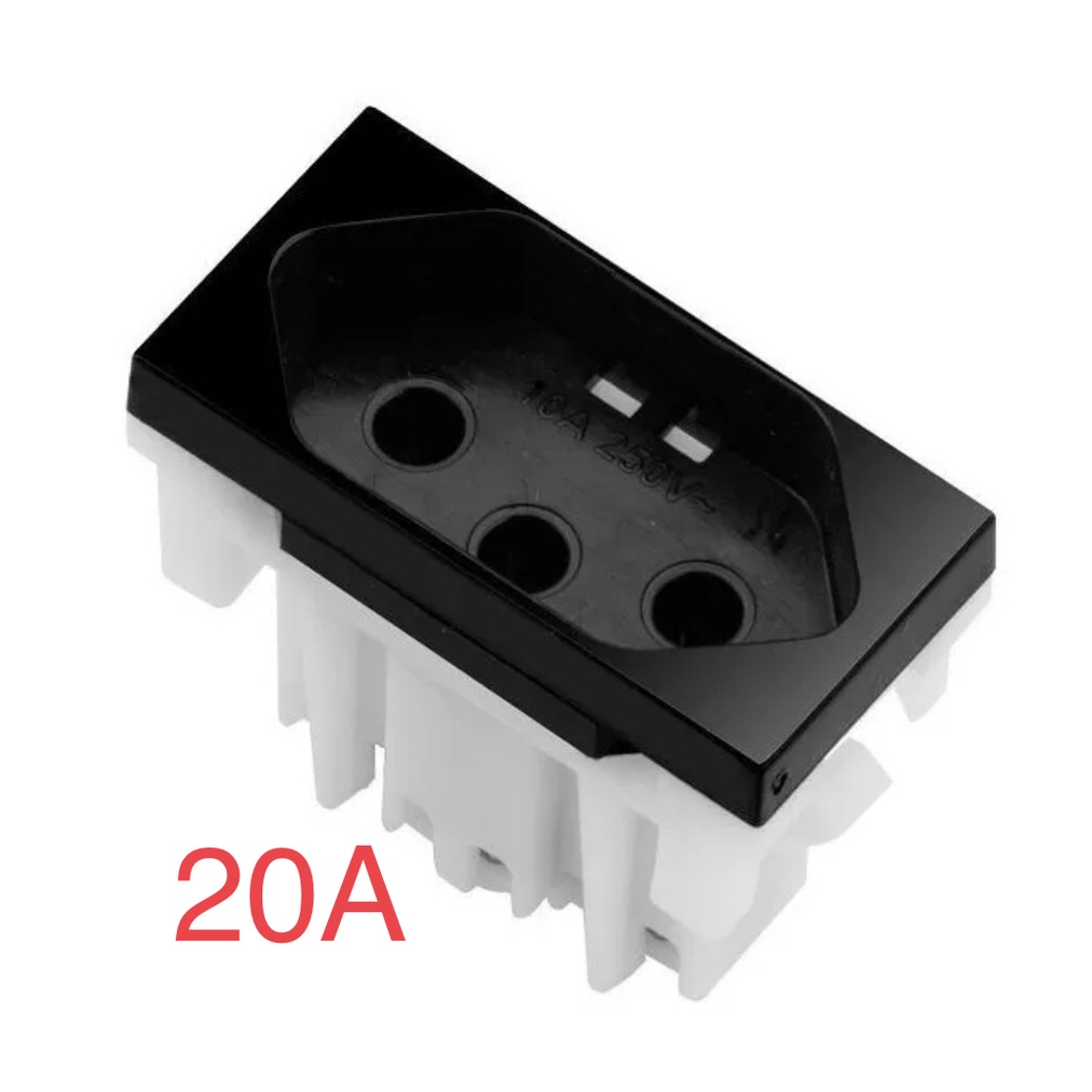 Alumbra INOVA PRO Class Módulo Tomada *20A*/250v Black Piano