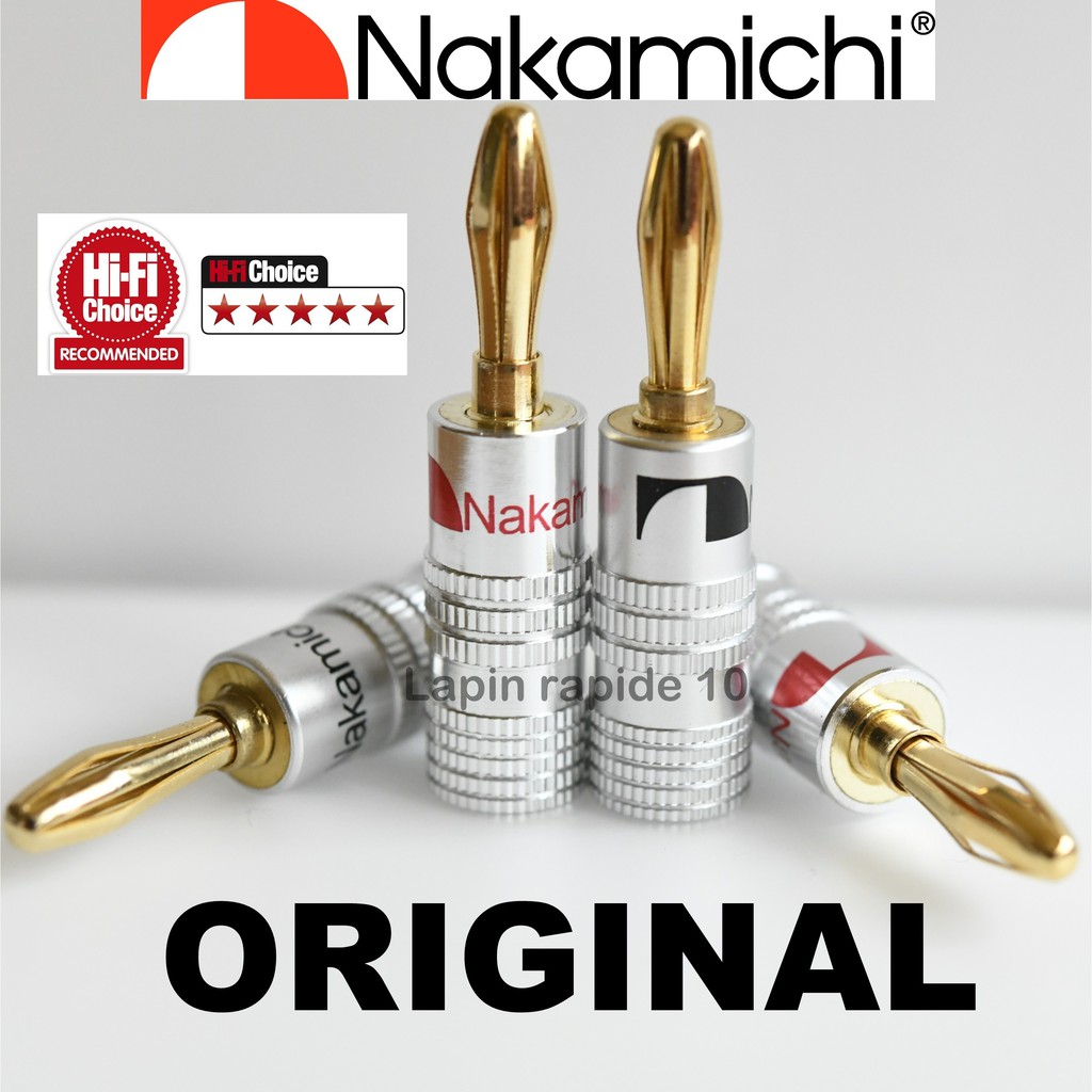 16 Plugs Nakamichi Banana PARA CAIXAS ACUSTICAS E RECEIVER MARANTZ PIONEER DENON PIONEER ONKYO