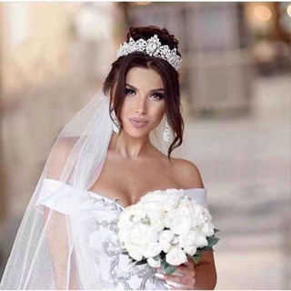 Coroa Tiara Porta Coque Para Penteado Noiva Festa 15 Anos Prateado+ Pentes em Oferta na Shopee
