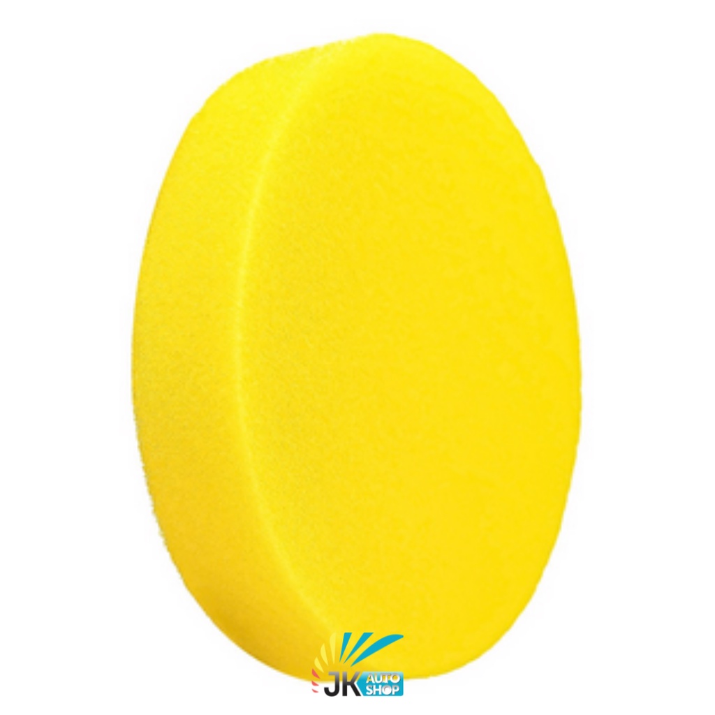 Aplicador de Espuma Sem Borda Amarelo Detailer 1 Unidade Para Aplicar Cera, Pretinho, Revitalizadores Etc