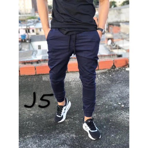 Calça Jogger Masculina Com Punho Elástico Direto Da Fábrica