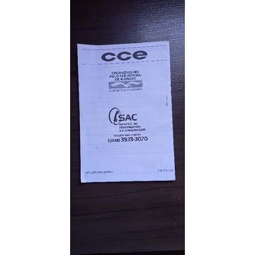 Manual De Instruções Cce Tv Em Cores Hps-2071/1470