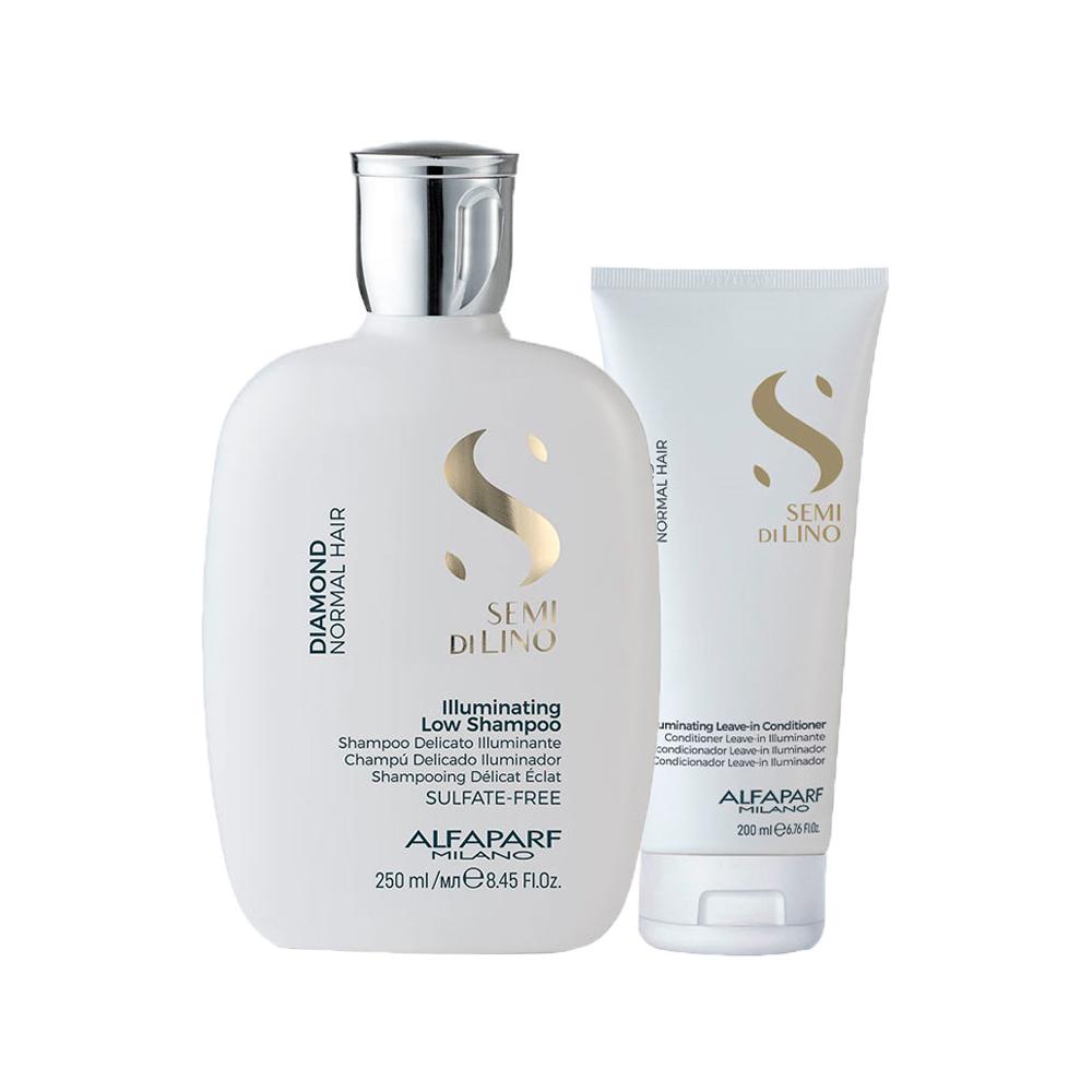 Kit Alfaparf SDL Diamond - Shampoo 250ml + Leave-in 200ml