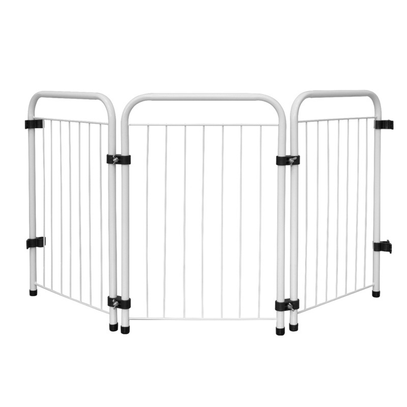 Cercado Portão Grade Portátil Para Cachorro Pet 6 Módulos 35 a 209 cm