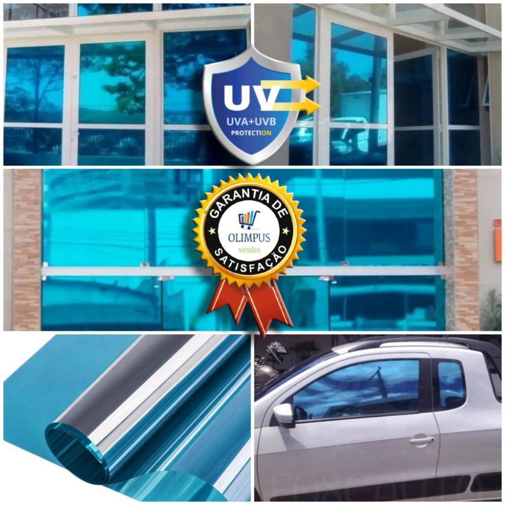 Insulfilm espelhado azul 75 ctm