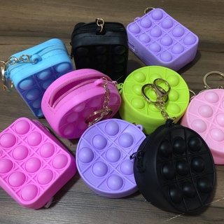 Bolsa De Moeda De Silicone Com Desenho / Porta-Chaves / Tendência / Com Zíper / Presente Criativo
