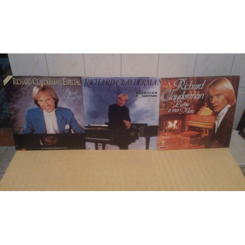 Lps Richard Clayderman - 3 Lps Em Ótimo Estado