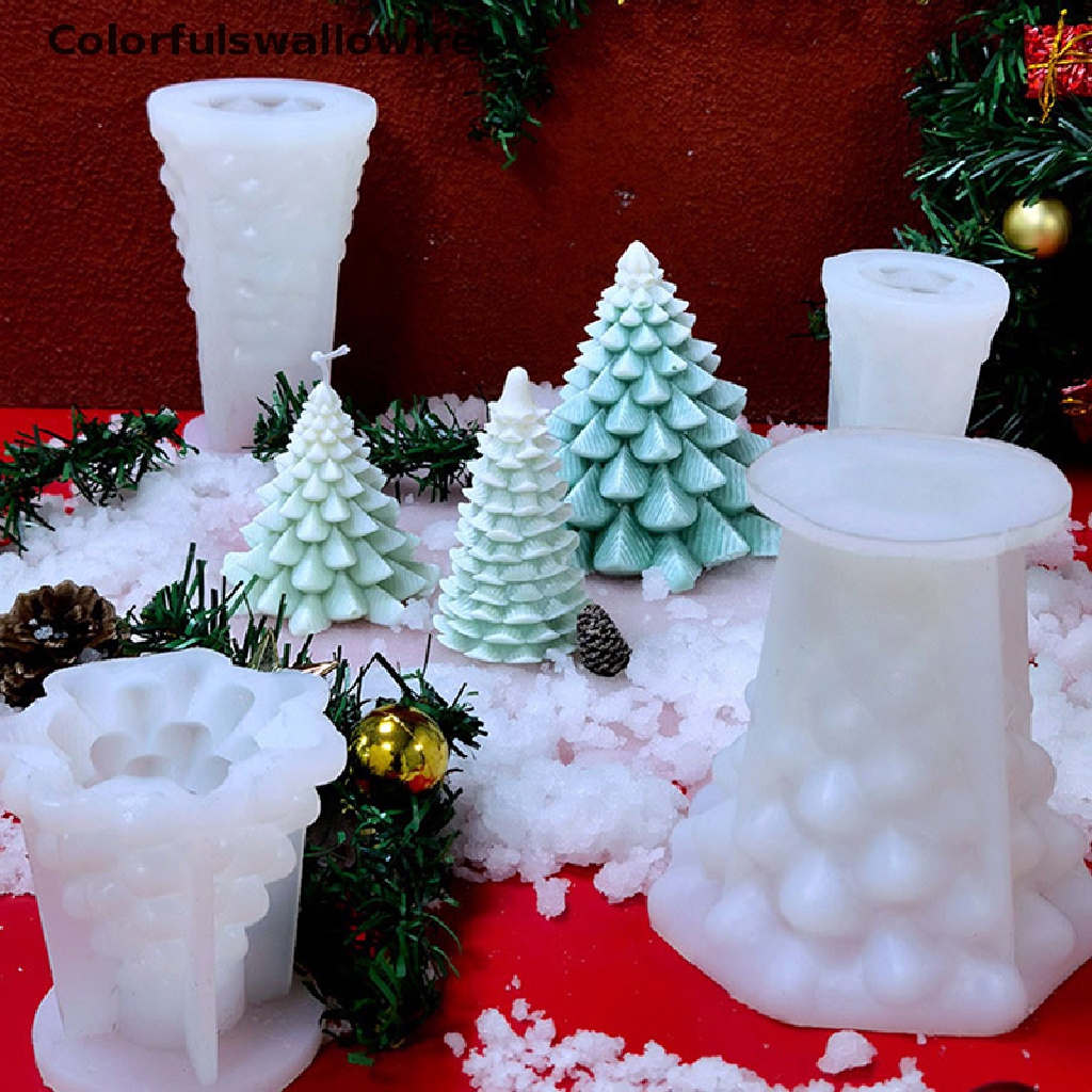 Colorfulwowfree Molde De Silicone Para Árvore De Natal / Cera / Vela / 3d / Molde  Para Decoração De Festa / Casa / Natal | Shopee Brasil