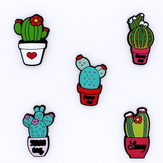 Acessórios De Moda Jibbitz Criativos " Cactus " Cacto " Sapato De Desenho Animado Fivela Sapatos De Bricolage Charme