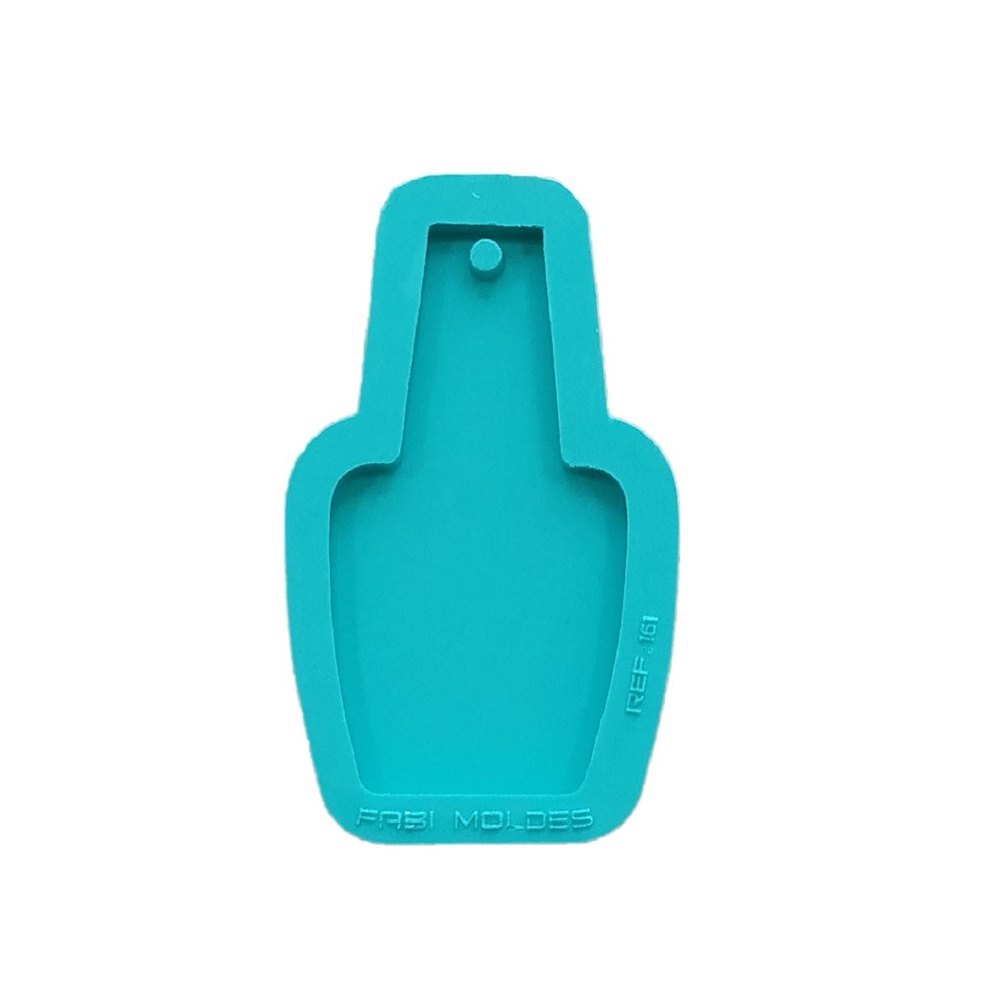 Molde Silicone para Resina Esmalte maquiagem unha Chaveiro biscuitR-161