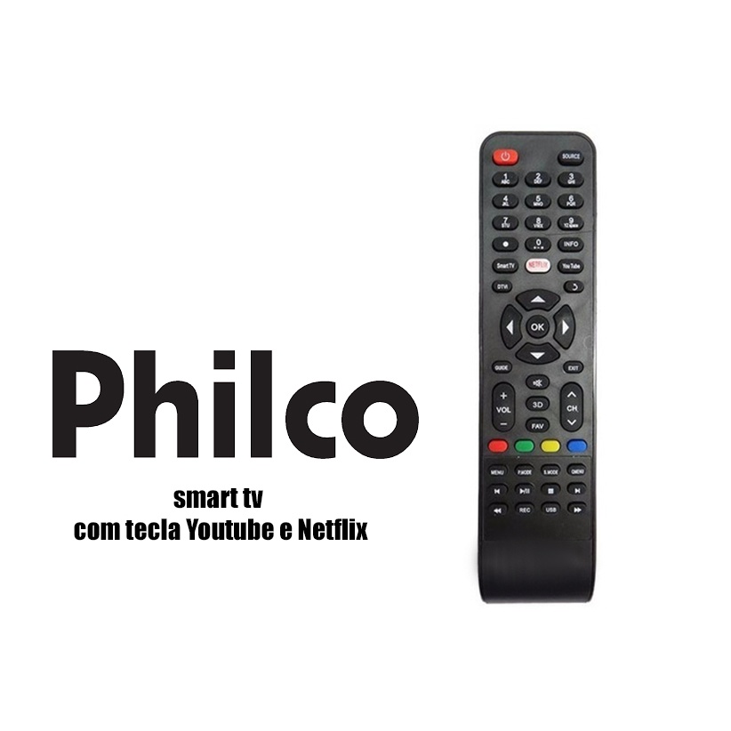 Controle Remoto Tv Philco Smart Shopee Brasil 7525