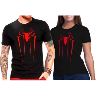 Combo Casal camiseta homem aranha spider man 100% algodão