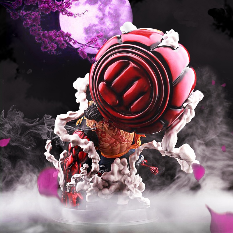 Tamanho Maior 25cm One piece Monkey D . Luffy Gear 4 Action Figure Toy