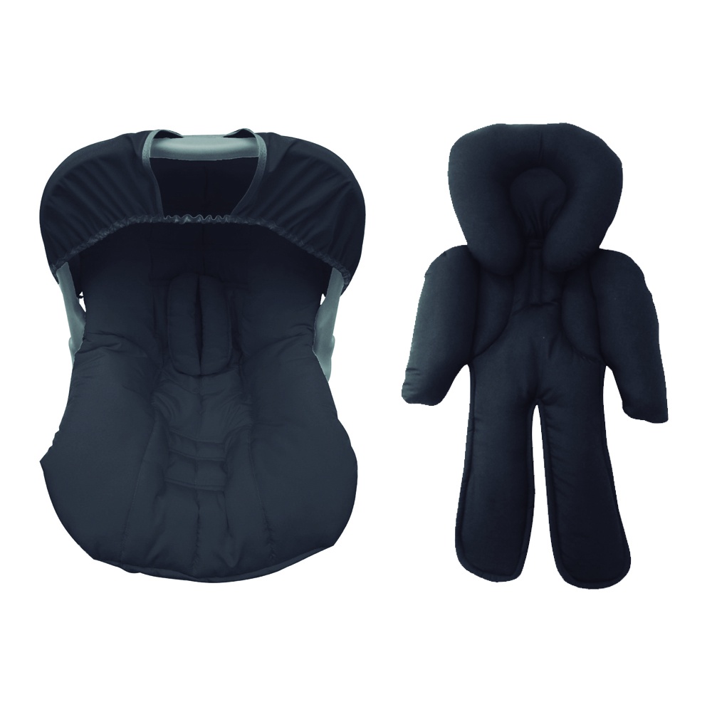 Capa Para Bebê Conforto Acolchoada Com Protetor De Cinto E Capota Até 13 kg + Redutor para Bebê Conforto