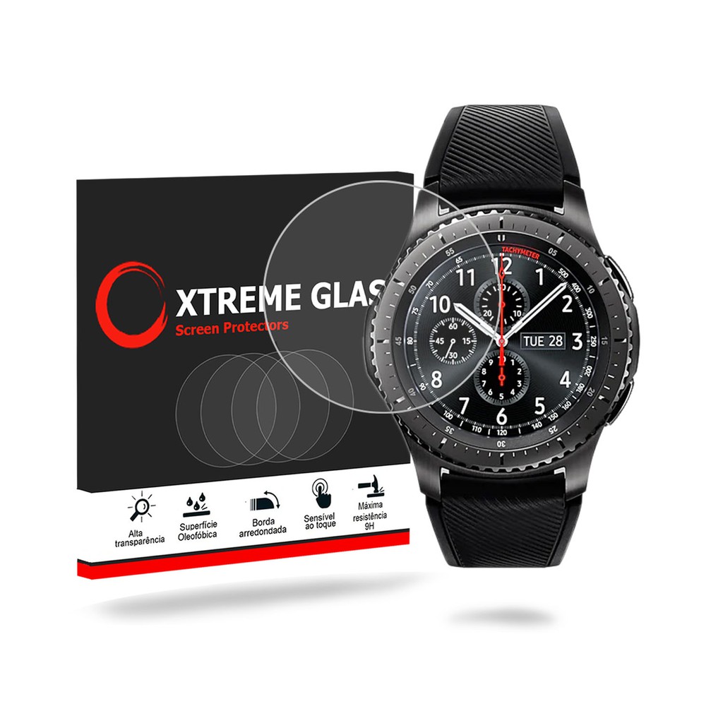 Pelicula de Vidro para Gear S3 Frontier xtreme glass proteção tela relogio