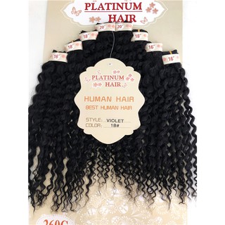 Cabelo 50% Humano 50% Orgânico - Platinum Violet - Super Star - 1 Pct