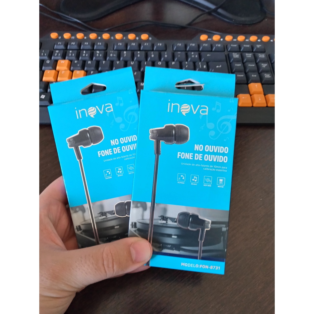 [menor Preço][ ] Fone de Ouvido Qualidade de Som Inova — R$ 11,52 em Shopee