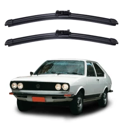 Par Palhetas Limpador Para-brisa Silicone Volkswagen Passat 1974 A 1989 Kit