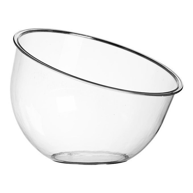 Taça Inclinada Grande Sem Pedestal Acrílica Doceira em Oferta na Shopee