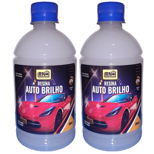 Kit 2 Cera Liquida Automotiva Carnaúba Brilho Intenso Proteção Uv Rn 500ml em Oferta na Shopee