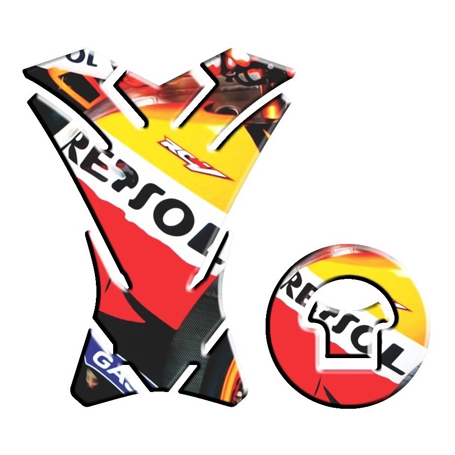 Adesivo Premium Moto Tankpad 3D Protetor Tanque Bocal Cbr 500 Repsol