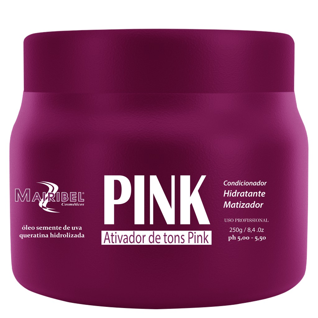Mascara Matizadora Condicionador Hidratante Pink Mairibel / Hidratylife Pote  250gr - Maribel / Hidratycollor Promoção