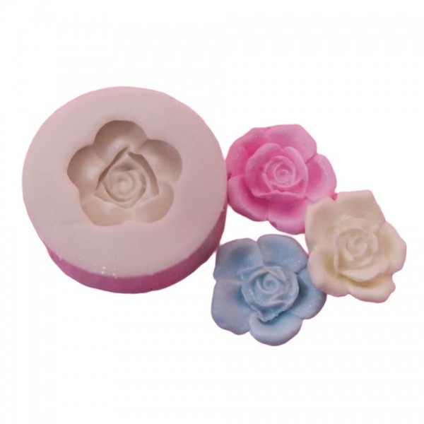 Molde De Silicone Rosa  Rafaella Molde Para Confeitaria Molde Para Biscuit 208