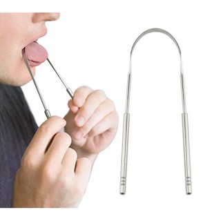 Limpador Raspador De Língua Em Aço Inox Para Higiene Bucal