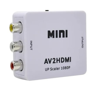 Conversor Av 3 Rca Para Hdmi Adaptador Vídeo Áudio Composto