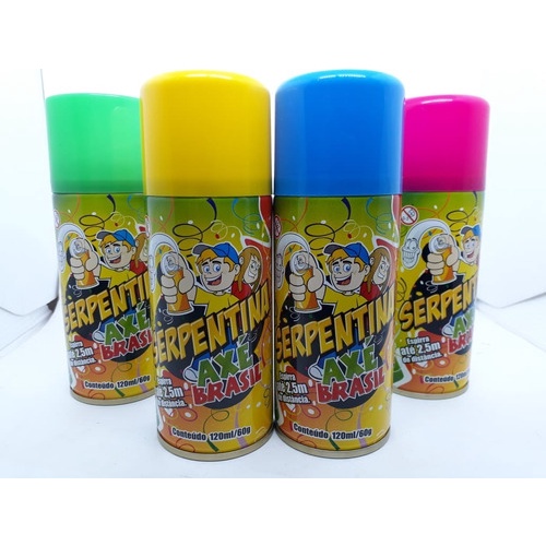 14 Serpentina Spray Axe Brasil -  Cada Unidade Sai 9,49