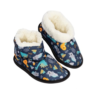 Pantufa infantil botinha menino e menina de Lã Estampa gato cachorro unicórnio Solado resistente em Oferta na Shopee