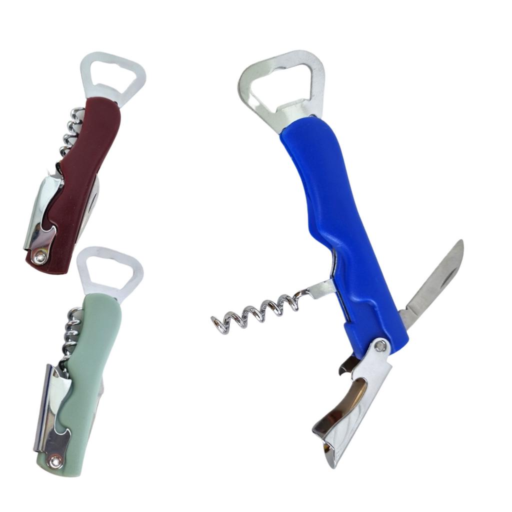 Abridor de Garrafa Vinho Canivete 4 em 1 Multifuncional - Top