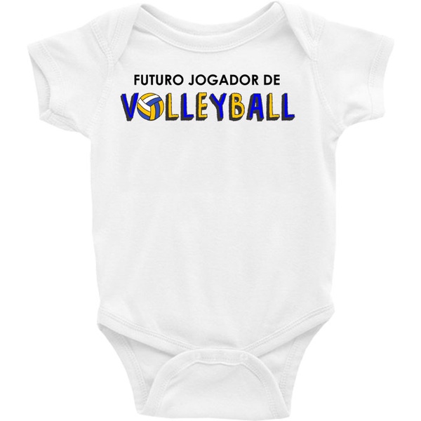 Roupa Body Bebê Bebe Infantil Futuro Jogador de Volleyball Vôlei Voleibol