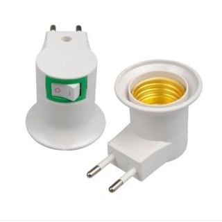 Soquete E27 Bocal Lâmpada Tomada Botão Bivolt liga disligar TB-0490
