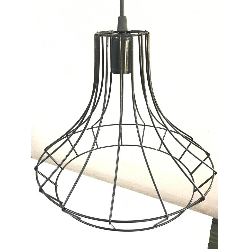 Lustre Pendente Luminaria Retro Aramado Chapéu Chinês