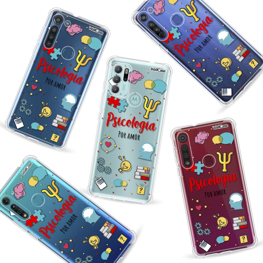 Capinha de Celular Cp03 Profissão Psicologia Para Moto G9 G10 G22 G30 G31 G41 G52 G60 G62 G71 G75 G100 G200 Edge