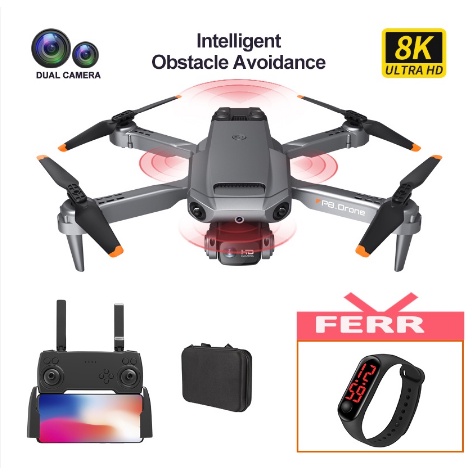 Drone profissional HK-69PRO 8K Com Câmera Hd Mini Dobrável Wifi Profissional Quad-Axis Modo De Retenção Dupla
