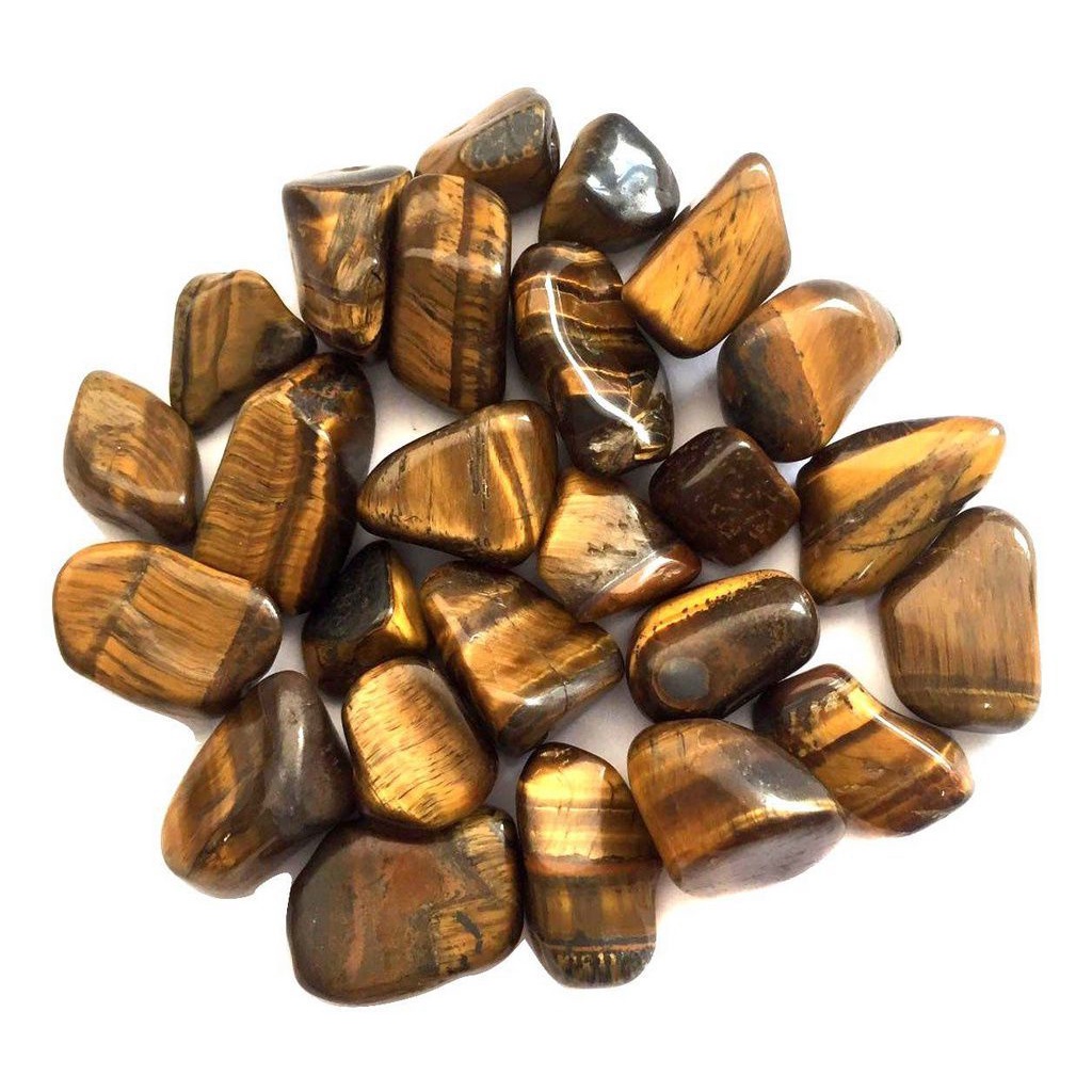 Kit de Pedra Olho de Tigre Rolado Cristal Natural Pedras e Cristais Naturais 100g - P