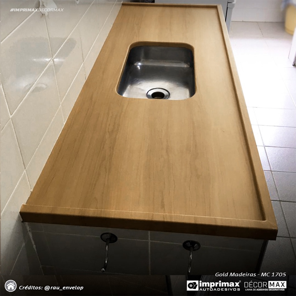 Adesivo Vinil para Envelopamento Madeira Freijo 2m x 60cm