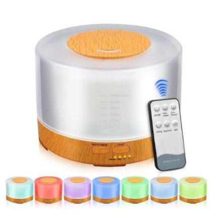 Aromatizador Difusor Aromas Elétrico com Controle remoto 500ml - Sem filtro - Função Luminária