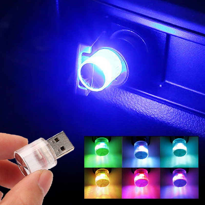 LAMPADA DI RICARICA USB wireless auto auto interno LED striscia luci