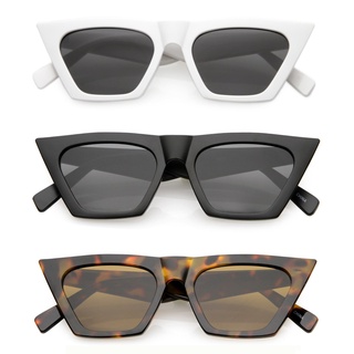 Oculos De Sol Blogueiras Vintage Retro Olho De Gato Triangulo Moda Uv400