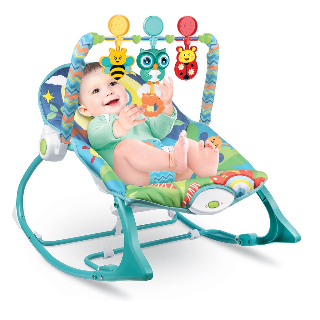 Cadeira de Descanso e Balanço Funtime Maxibaby 18kgs Coruja