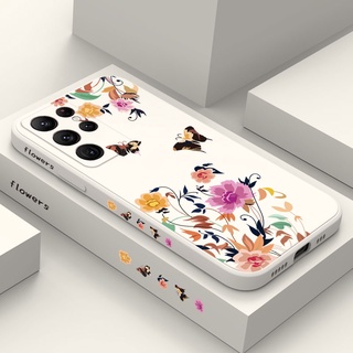 Estojo De Telefone Butterfly Love Para Samsung Galaxy S23 S22 FE Ultra Plus Capa De Moda Design Criativo