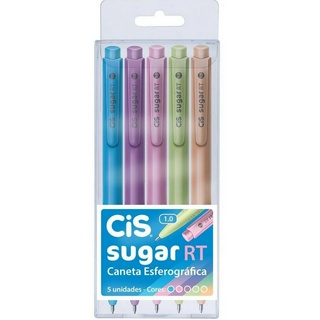 Caneta Cis Sugar Rt 1.0 Corpo Em Tons Pasteis!