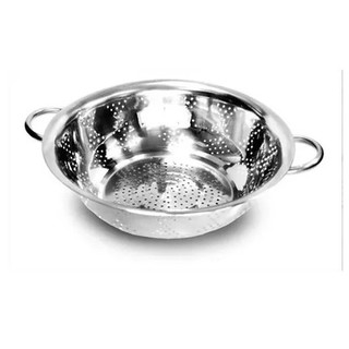 Escorredor De Macarrão Inox Com alça Multiuso Universal 24 ou 28 Cm