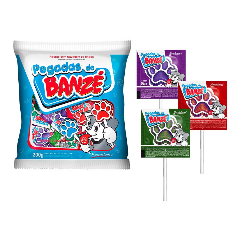 Pirulito Pegadas do Banzé 50 und - Florestal
